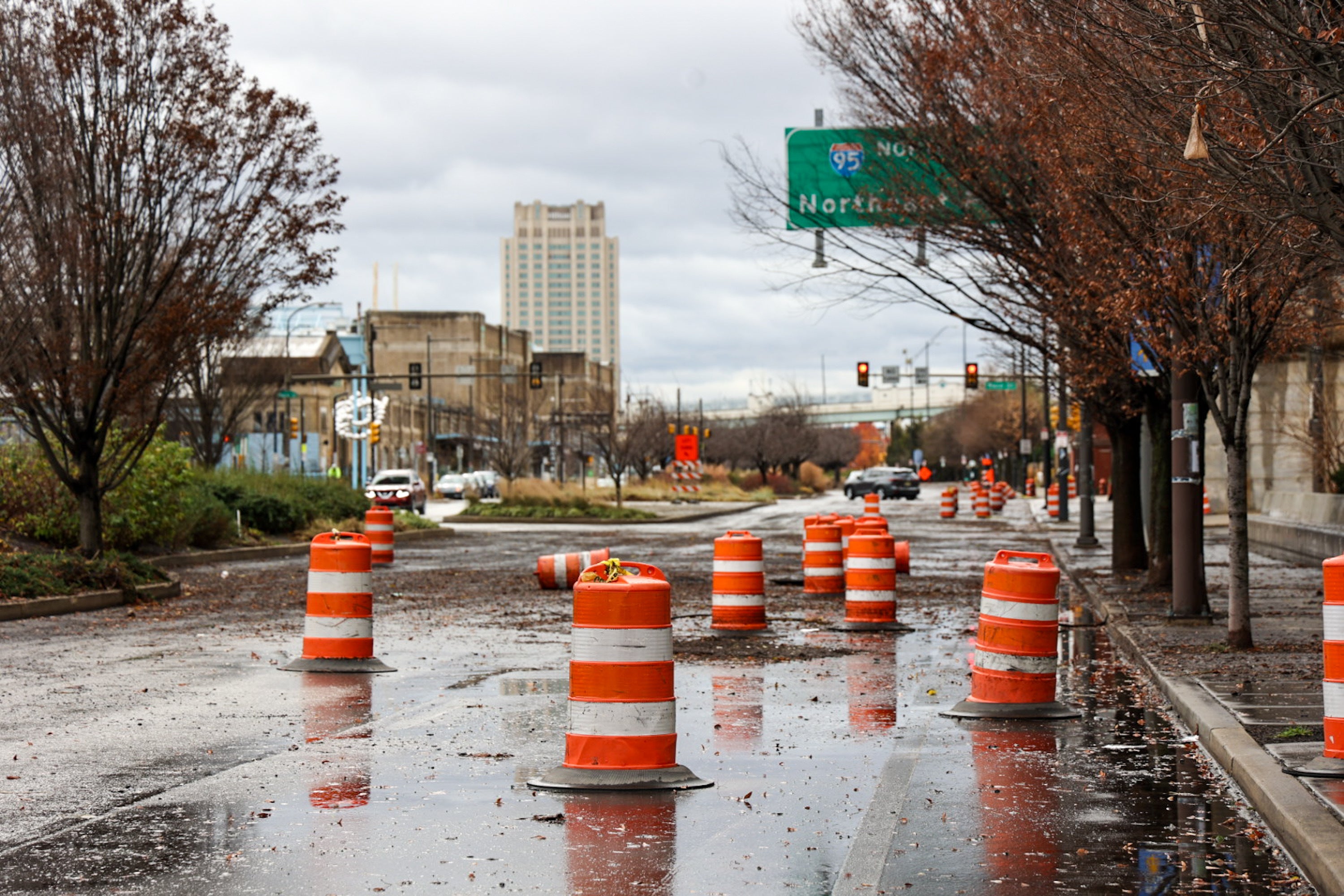 debris on the street