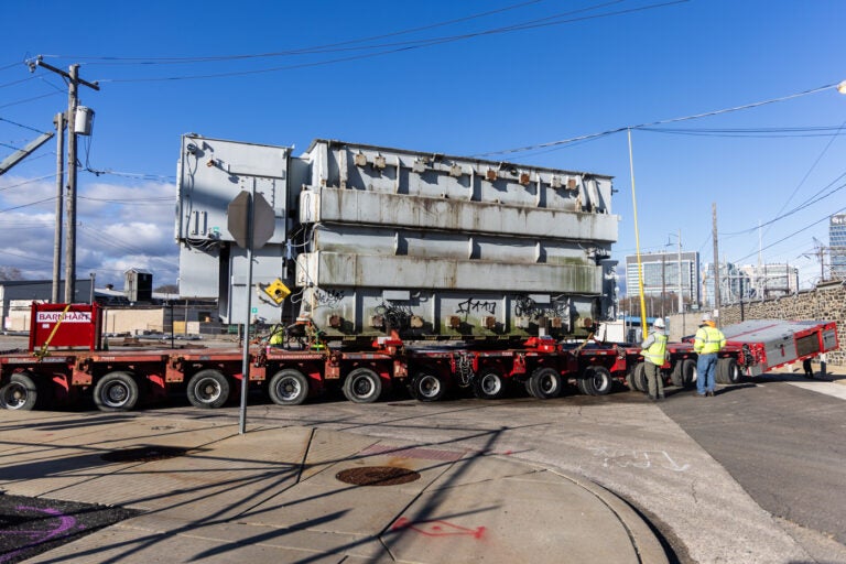 a backup transformer on a truck
