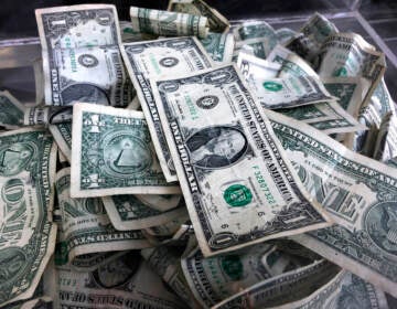 pile of money