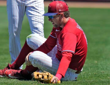 Philadelphia Phillies first baseman Rhys Hoskins