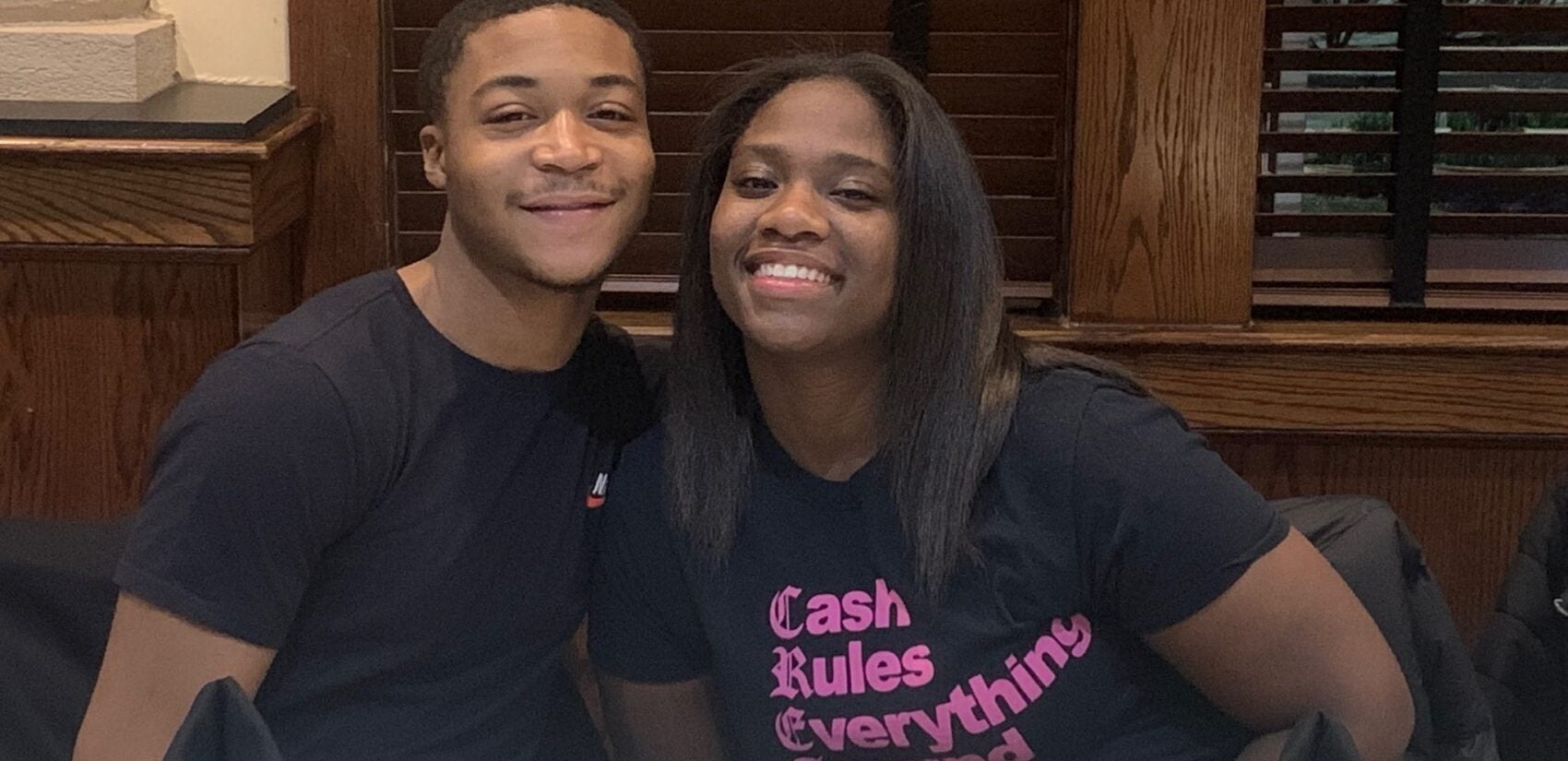 David Williams and Samantha Palmer at dinner together. (Courtesy of Samantha Palmer)