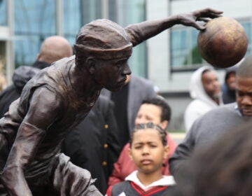 Closeup photo of the statue