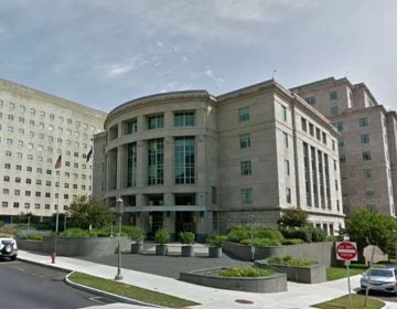 A building is seen from afar.