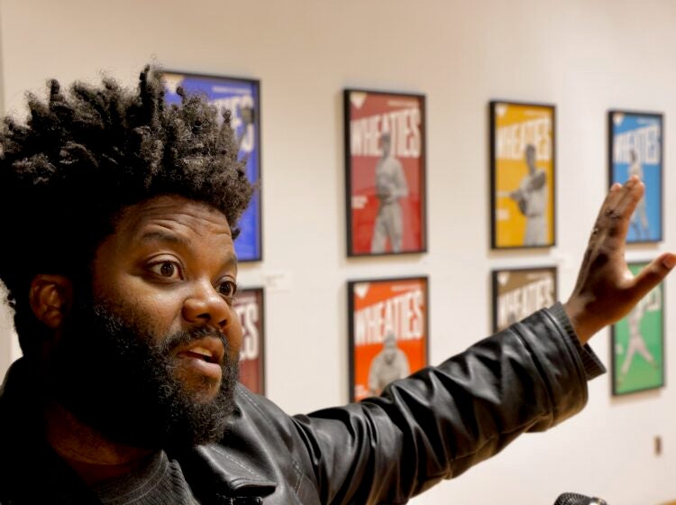 Michael K. Wilson curated Shaheed Rucker's exhibit at the African American Museum in Philadelphia
