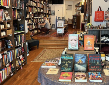 Books are seen on display at a Philly bookstore