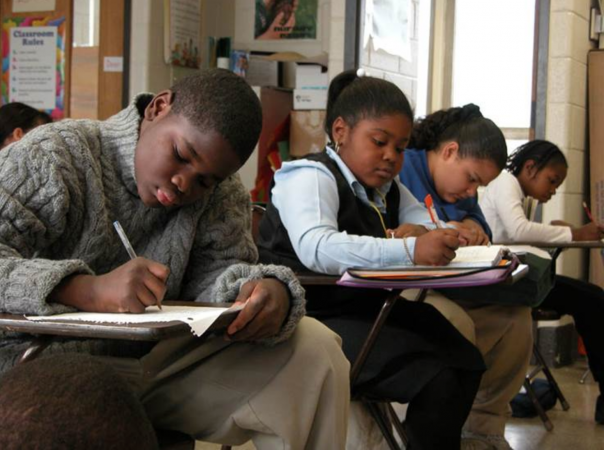 KIPP Philly students hard at work during the school's early years. (Photo provided by KIPP Philadelphia Schools)