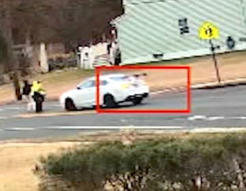 Crossing guard struck by vehicle near Burlington City High School in New Jersey. (6abc)